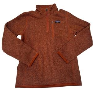 Patagonia Kids' Better Sweater 1/4 Zip Orange L 12‎